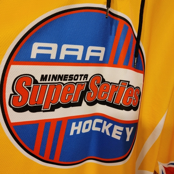 Yellow and Red Hockey Jersey With Nylon Socks - Picture 3 of 6